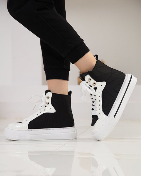 Чорно-білі жіночі спортивні кросівки Asmako- Footwear
