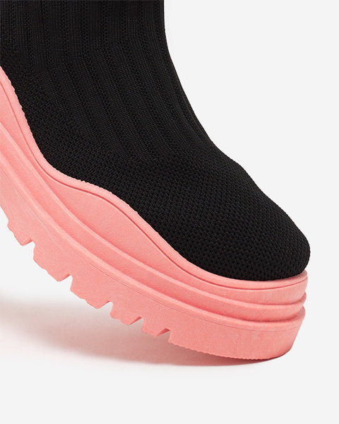 Чорно-рожеві жіночі чоботи Korlico 
