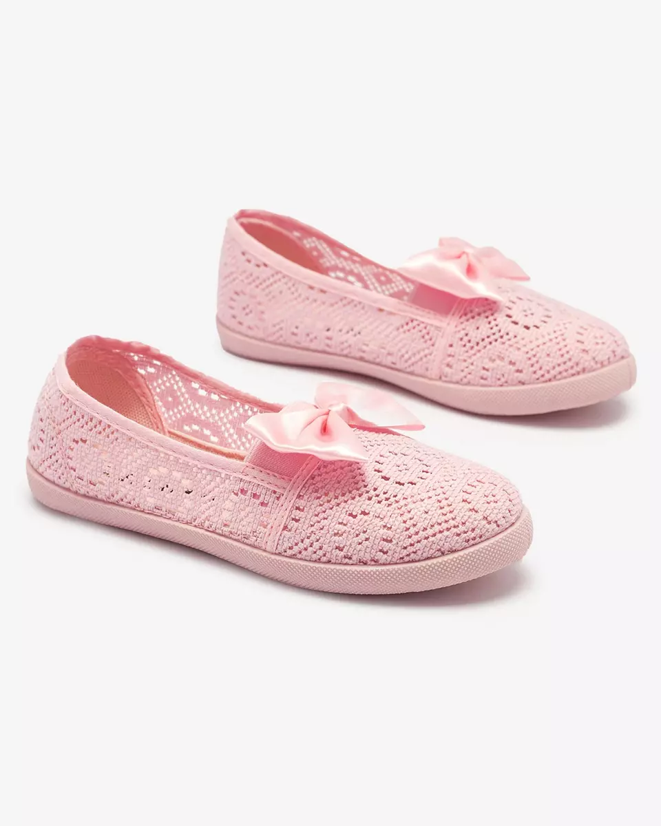 Дівчачі рожеві сліпони з бантом Sweet Life - Взуття