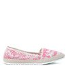 Еспадрільї з рожевими квітами Lyuba - Взуття