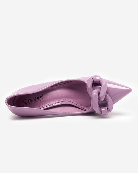 Фіолетові жіночі туфлі на високих підборах Salete