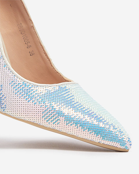 Голографічні жіночі туфлі-човники на шпильці Roppo- Footwear