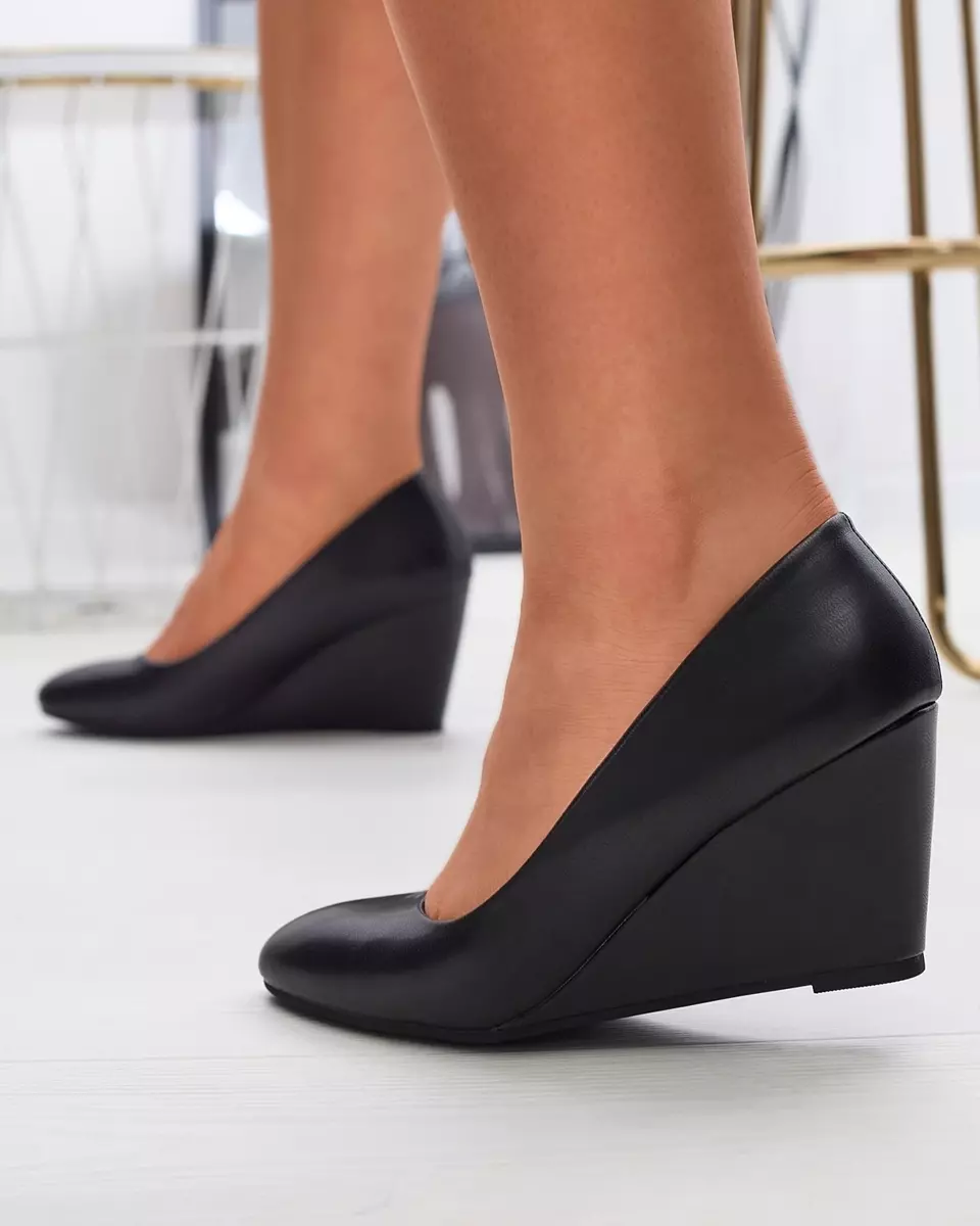 Класичні жіночі човники з екошкіри чорного кольору Jiwitis - Взуття