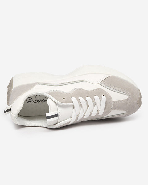 OUTLET Біле жіноче спортивне взуття Qsially- Взуття