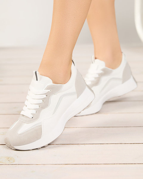 OUTLET Біле жіноче спортивне взуття Qsially- Взуття