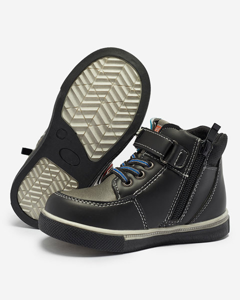 OUTLET Чорні черевики для хлопчиків Wiasio- Взуття