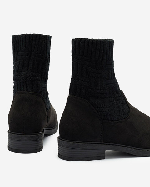 OUTLET Чорні жіночі черевики з еластичним верхом Asencion - Взуття
