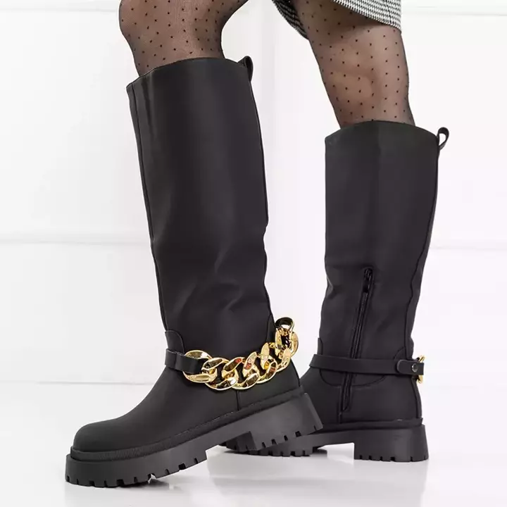 OUTLET Чорні жіночі чоботи Filusio - Взуття