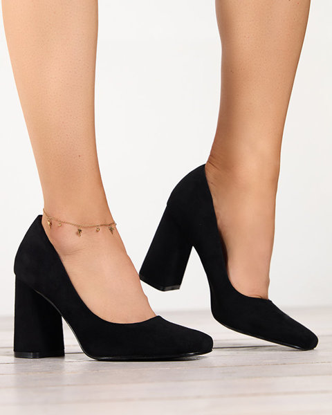 OUTLET Чорні жіночі човники з квадратним носком Zerila - Взуття