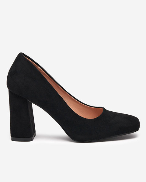 OUTLET Чорні жіночі туфлі з квадратним носком Zerila - Взуття