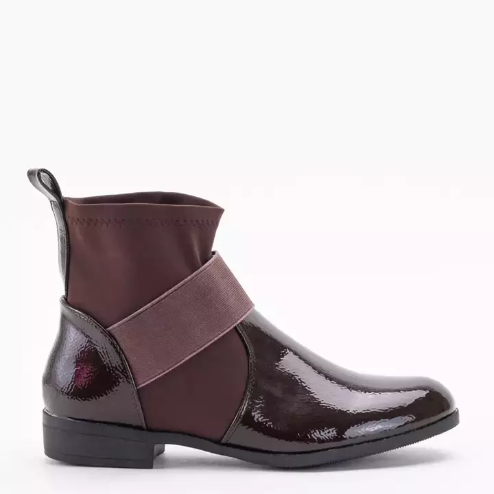 OUTLET Темно-коричневі жіночі ботильйони Jorena - Shoes