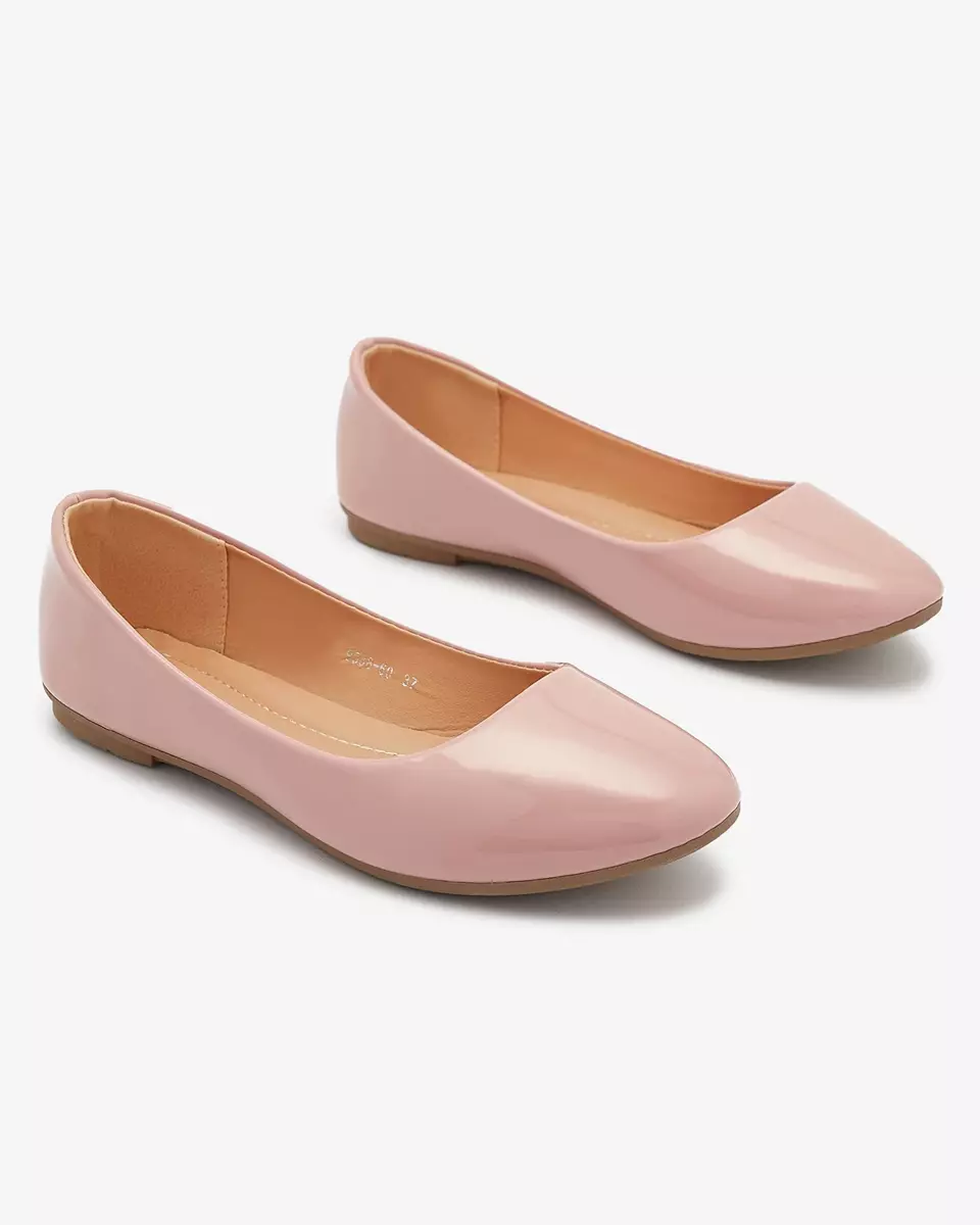 Рожеві жіночі лаковані балетки Fama - Взуття