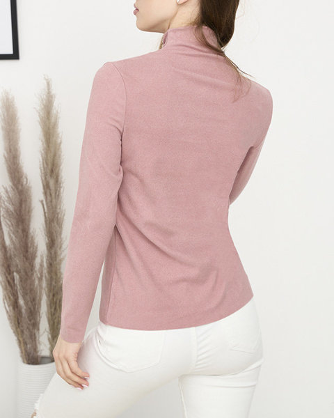 Рожевий жіночий светр напівводолазка - Одяг