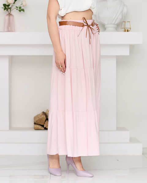 Жіноча світло-рожева спідниця міді Одяг