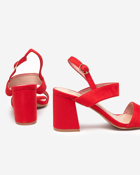 Жіночі червоні босоніжки на штирі Riddo- Footwear