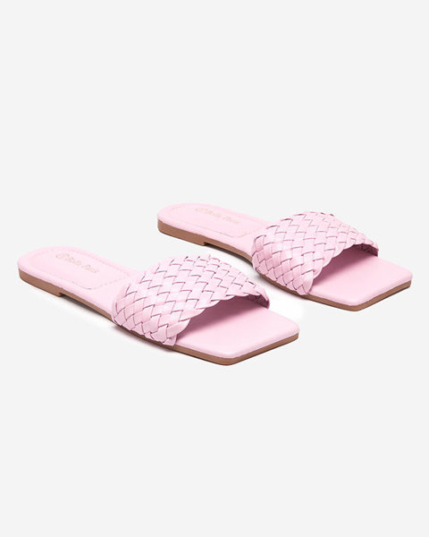 Жіночі фіолетові тапочки з плетеним поясом Netyka - Взуття