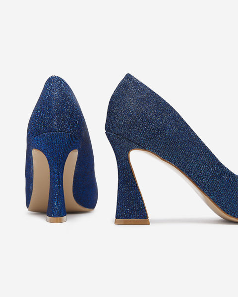 Жіночі парчеві човники в кобальтовому кольорі Bluskita - Взуття