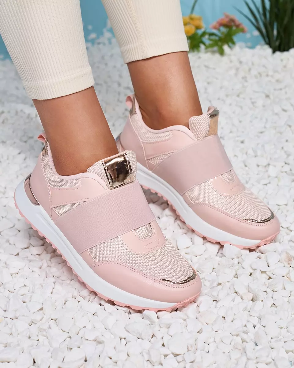 Жіночі спортивні сліпони рожевого кольору Wecale- Взуття