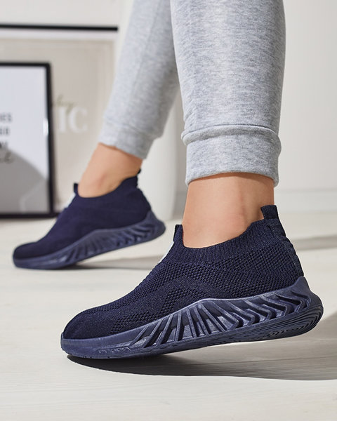 Жіночі темно-сині тканинні кросівки Rozane - Взуття