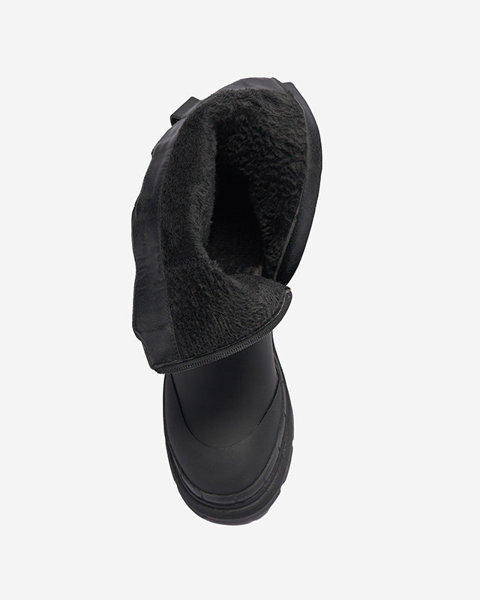 Жіночі утеплені чорні високі чоботи Jori - Взуття