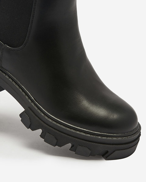 Жіночі високі черевики чорного кольору Vyvieva- Взуття