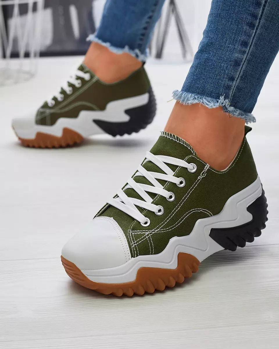 Жіночі зелені спортивні туфлі на платформі Nacarry - Взуття