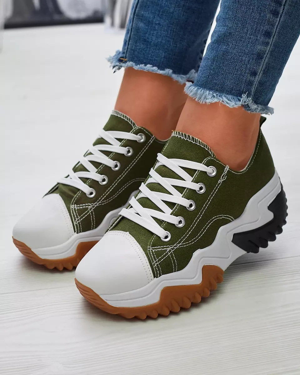 Жіночі зелені спортивні туфлі на платформі Nacarry - Взуття