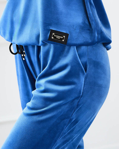 Жіночий спортивний комплект Cobalt з декоративною нашивкою - Одяг