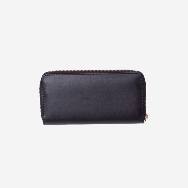 Жіночий візерунчастий гаманець з чорним оздобленням - Аксесуари