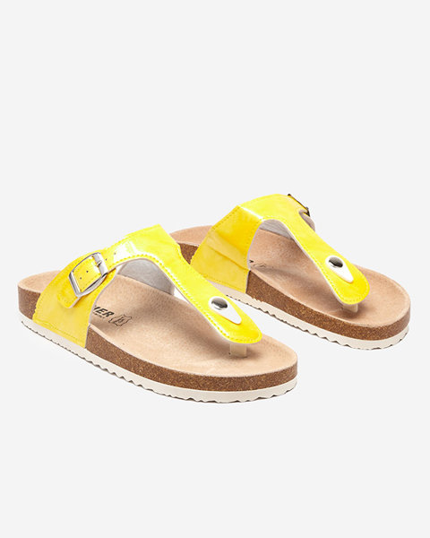 Жовті жіночі шльопанці Елоці - Взуття